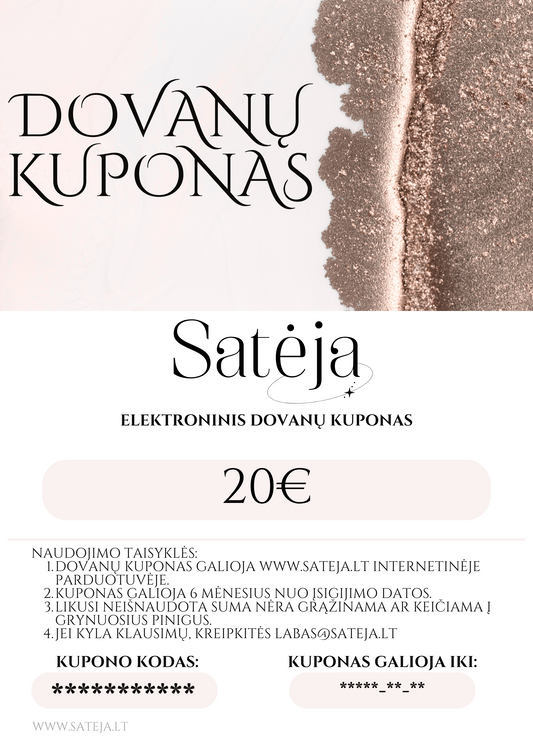 Elektroninis dovanų kuponas